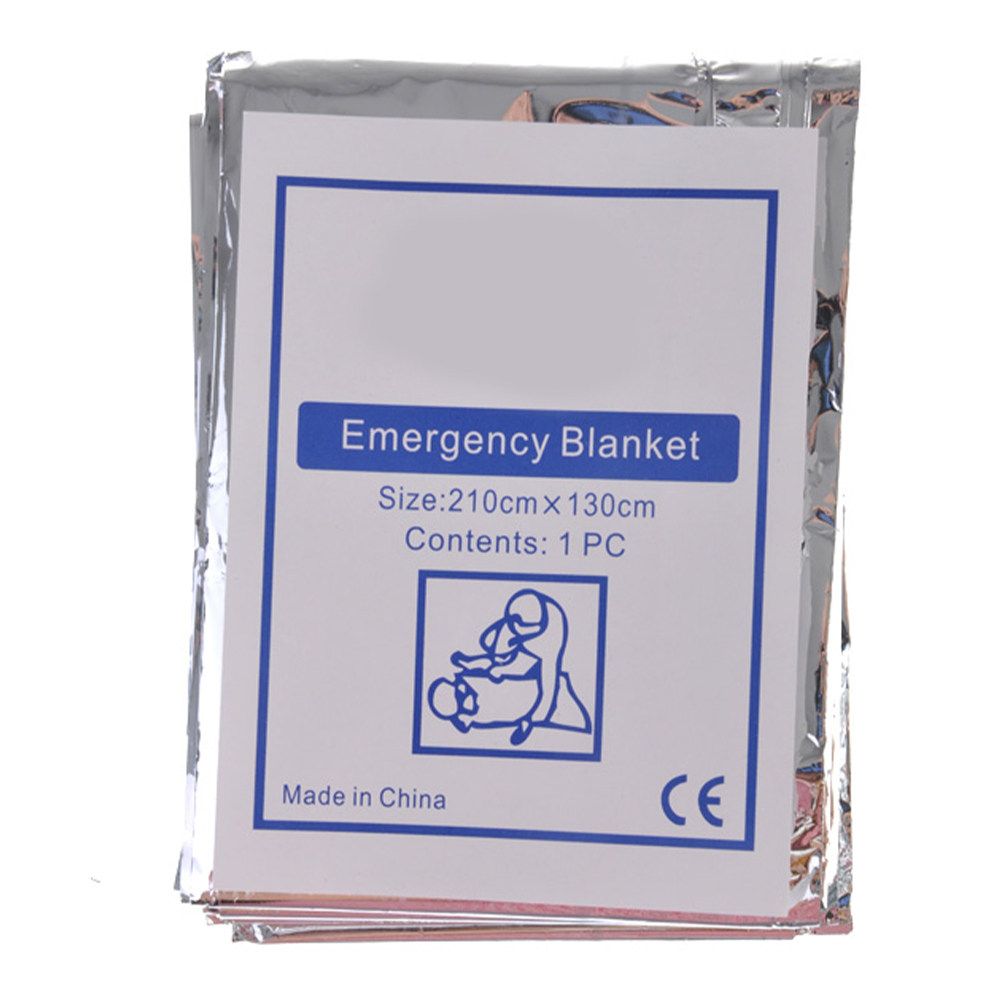 Survival Blanket Reflective - Nooddeken voor buiten, reflecterend, warm, waterdicht,