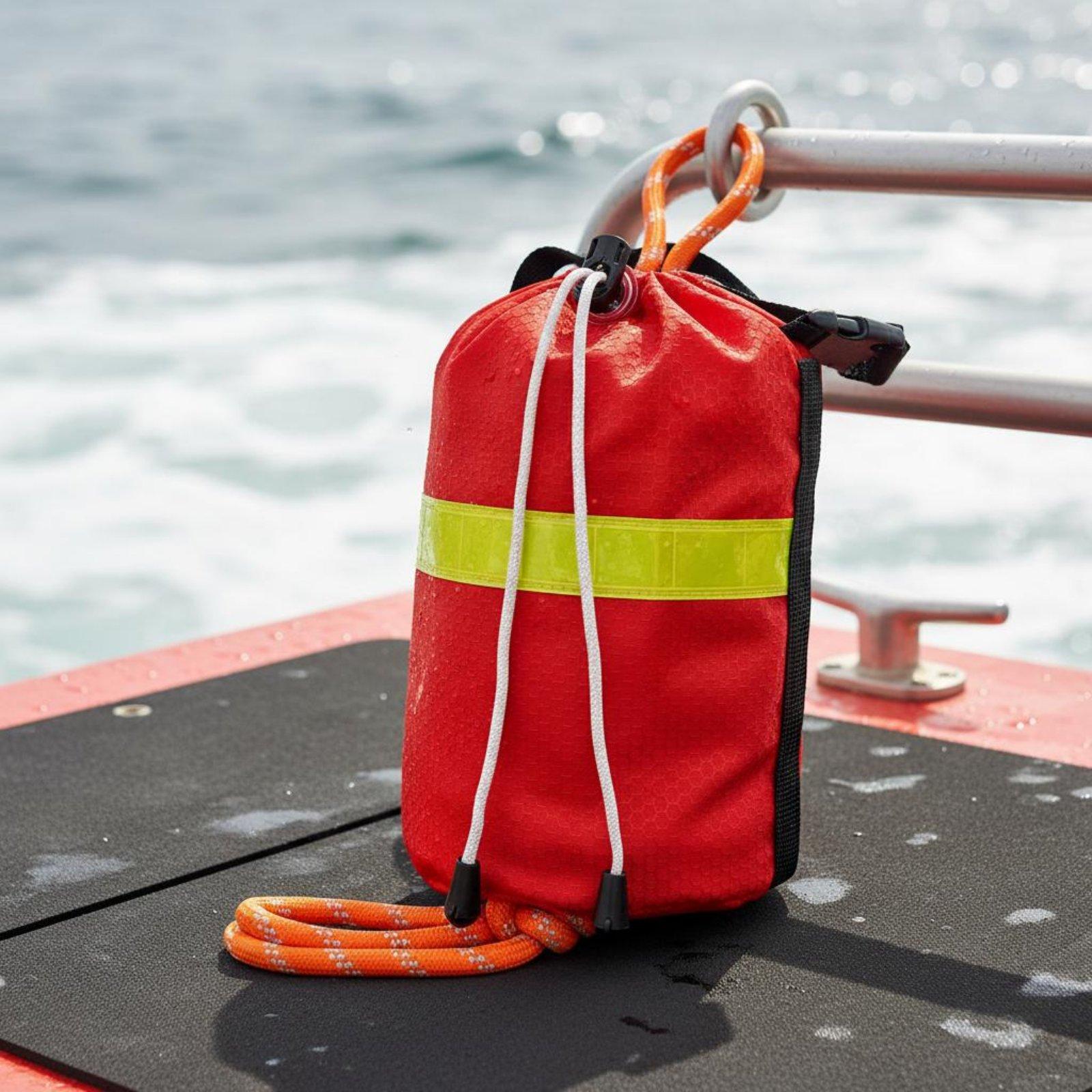 Rescue Rope Throw - Waterreddingstas, slijtvaste drijvende touwtas voor gebruik