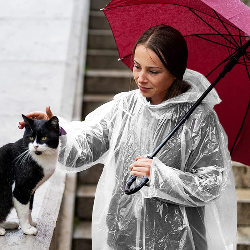 6 stuks wegwerp regenjas, wate - Emergency Poncho Rain recensie en prijs