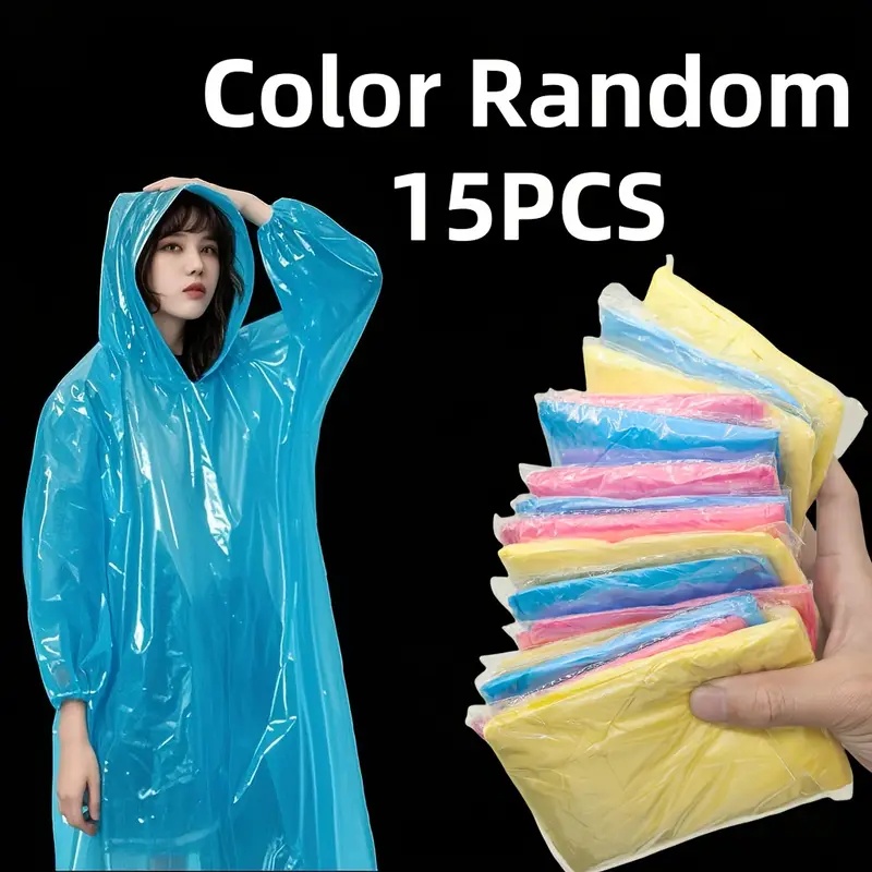 15/30 stuks willekeurig gekleu - Emergency Poncho Rain recensie en prijs